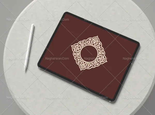 وکتور ترنج طرح تذهیب