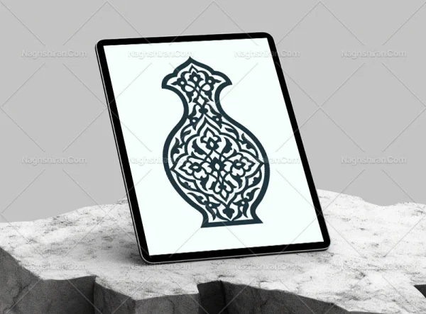 وکتور نشان اسلیمی تذهیب