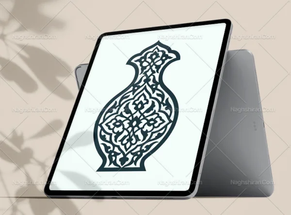 وکتور نشان اسلیمی تذهیب