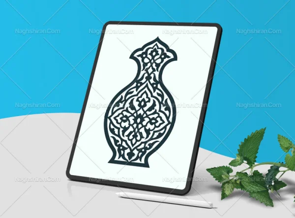 وکتور نشان اسلیمی تذهیب