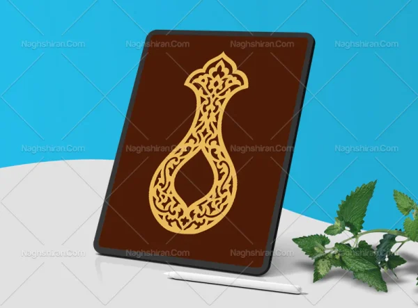 وکتور نشان طرح سنتی خاص