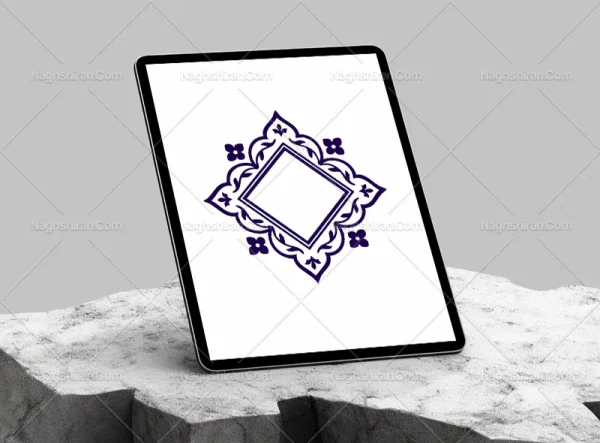 حاشیه ساده لوزی سنتی