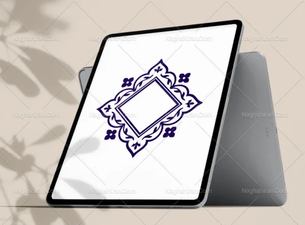حاشیه ساده لوزی سنتی