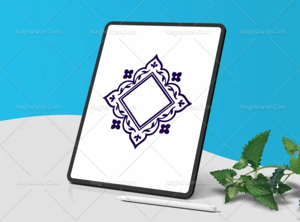 حاشیه ساده لوزی سنتی
