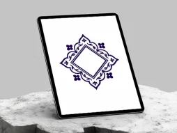 حاشیه ساده لوزی سنتی