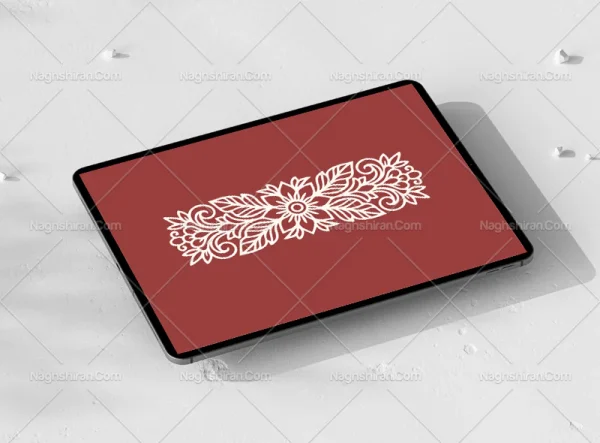واگیره حاشیه گل و بوته رایگان
