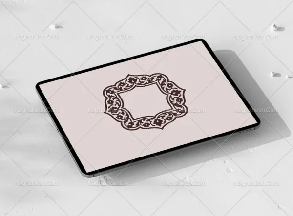 وکتور حاشیه نقوش ختایی