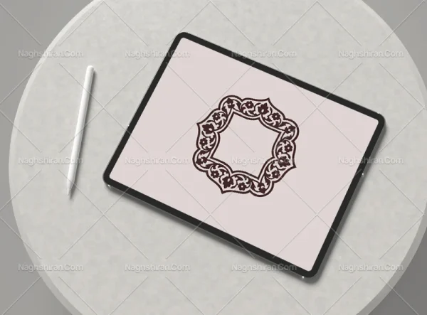 وکتور حاشیه نقوش ختایی