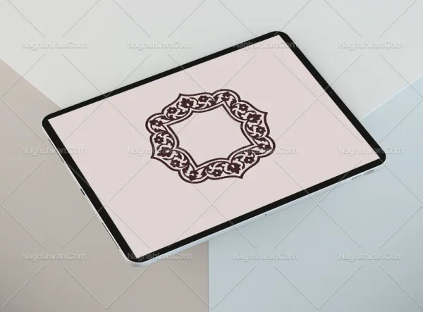 وکتور حاشیه نقوش ختایی