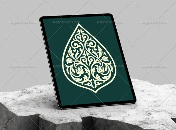 وکتور نشان طرح نقوش ایرانی
