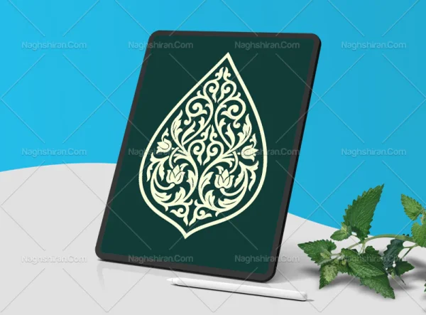 وکتور نشان طرح نقوش ایرانی
