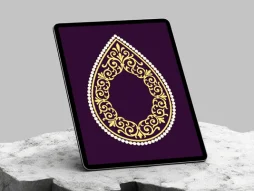 وکتور نشان طرح و نقش سنتی