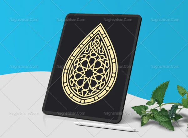 وکتور نشان طرح نقوش هندسی رایگان