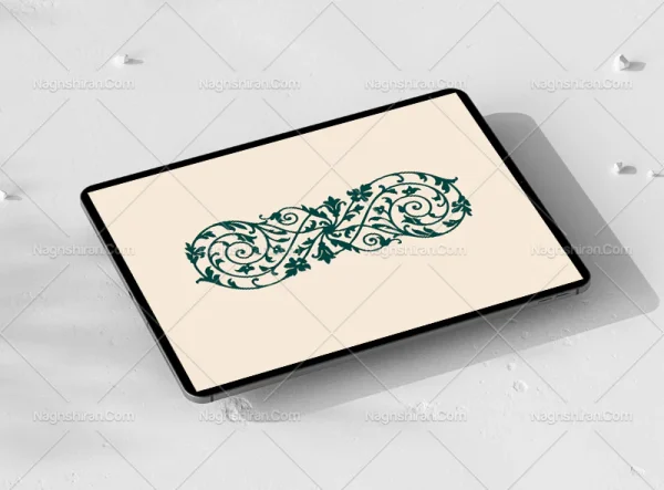 وکتور واگیره حاشیه گل های ختایی