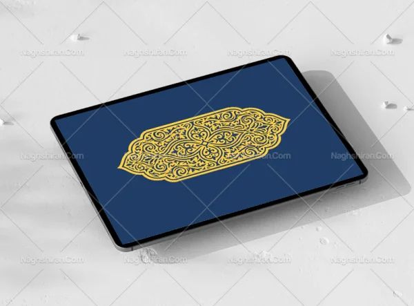وکتور ترنج طرح نقوش سنتی