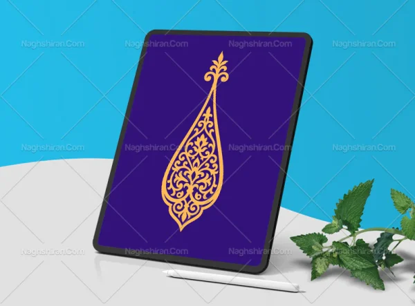 وکتور نشان طرح سنتی خلاقانه