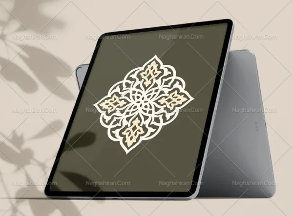 وکتور نشان اسلیمی ساده