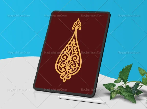 وکتور نشان نقوش ایرانی خلاقانه