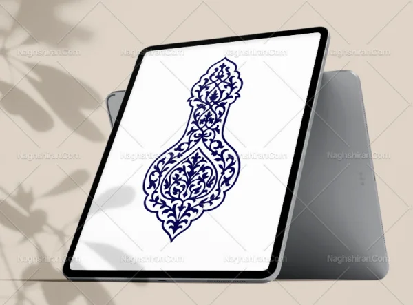 وکتور قلمدان اسلیمی خاص
