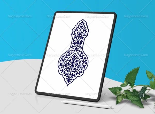 وکتور قلمدان اسلیمی خاص