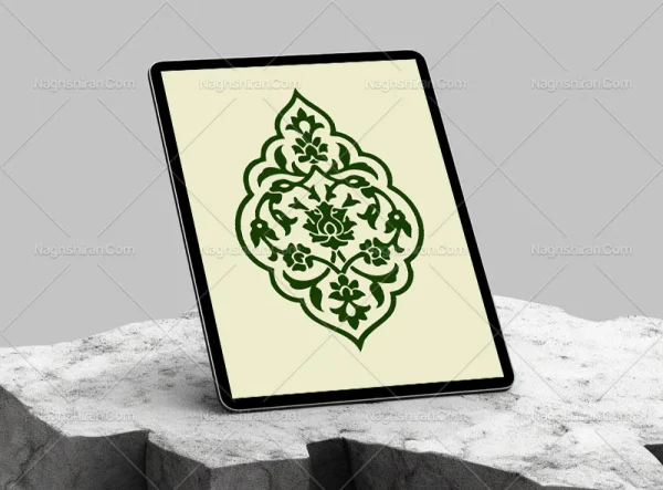 وکتور ترنج تذهیب ساده
