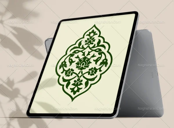 وکتور ترنج تذهیب ساده