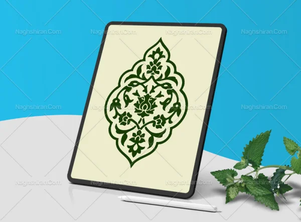 وکتور ترنج تذهیب ساده