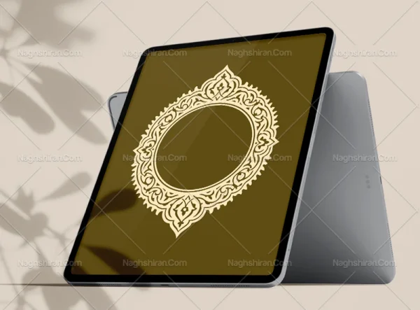 وکتور حاشیه طرح ترنج ساده