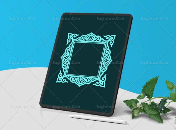 وکتور حاشیه طرح موتیف ساده