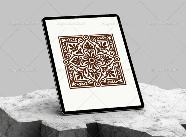 وکتور موتیف گل و بوته سنتی