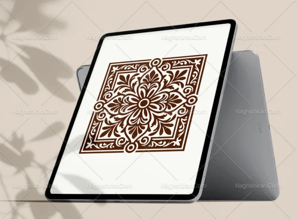 وکتور موتیف گل و بوته سنتی