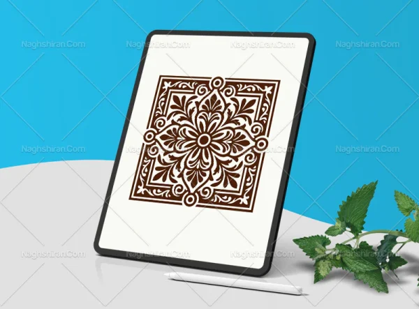 وکتور موتیف گل و بوته سنتی
