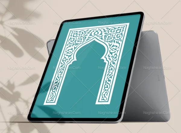 وکتور محراب نقوش اسلیمی