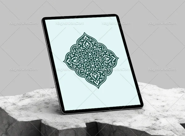 وکتور ترنج نقوش اسلیمی ختایی