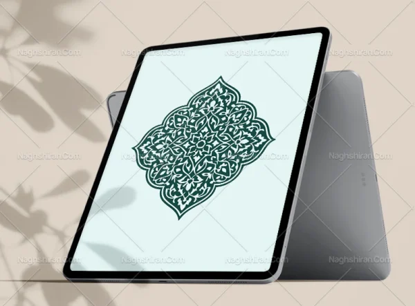 وکتور ترنج نقوش اسلیمی ختایی