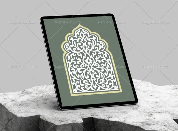 وکتور طرح محراب ساده سنتی