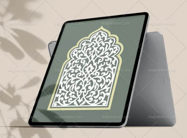 وکتور طرح محراب ساده سنتی