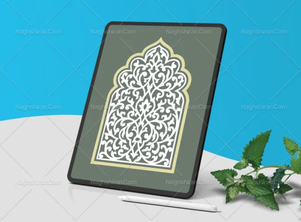 وکتور طرح محراب ساده سنتی