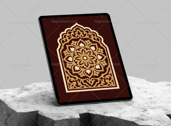 وکتور طرح محراب نقوش سنتی
