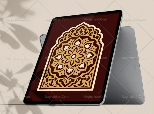 وکتور طرح محراب نقوش سنتی