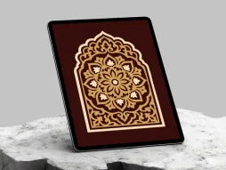 وکتور طرح محراب نقوش سنتی