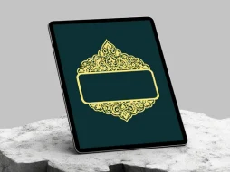 وکتور حاشیه با طرح تاج سنتی