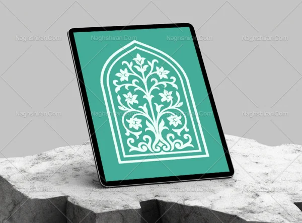 وکتور محراب طرح ختایی ساده رایگان
