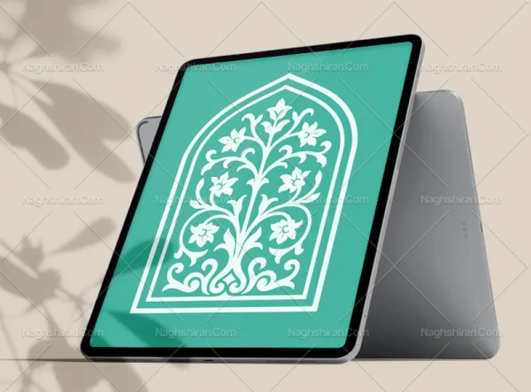 وکتور محراب طرح ختایی ساده رایگان