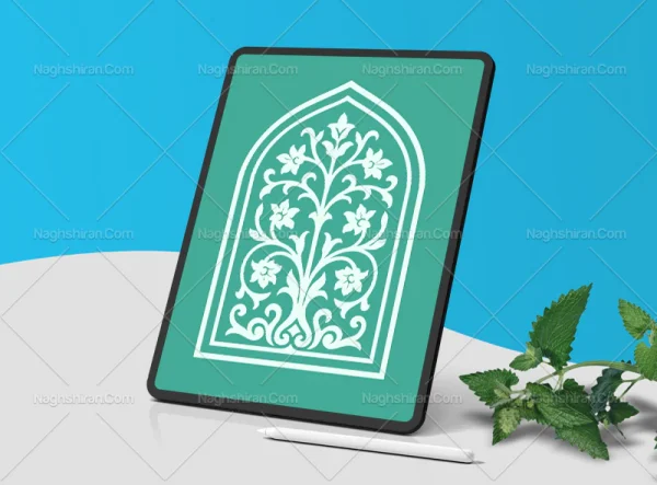 وکتور محراب طرح ختایی ساده رایگان