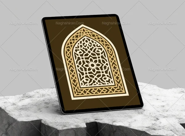 وکتور محراب نقوش هندسی