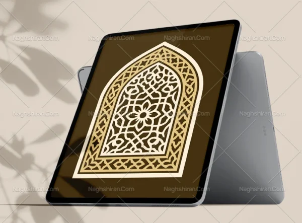 وکتور محراب نقوش هندسی