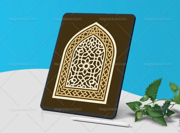 وکتور محراب نقوش هندسی