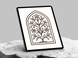 وکتور محراب نقوش توخالی ساده رایگان