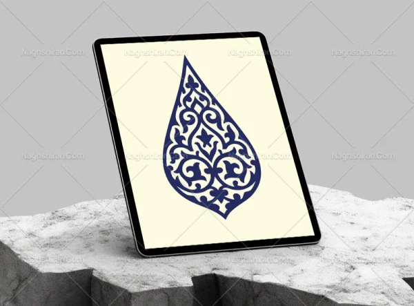 وکتور نشان نقوش اسلیمی
